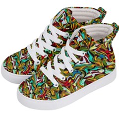 Artwork By Patrick-colorful-46 Kid s Hi-top Skate Sneakers by ArtworkByPatrick