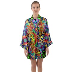 Artwork By Patrick-colorful-47 Long Sleeve Kimono Robe by ArtworkByPatrick