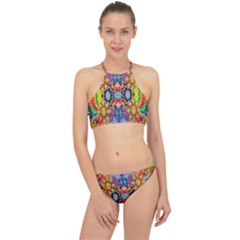 Artwork By Patrick-colorful-47 Racer Front Bikini Set