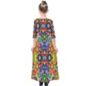 ARTWORK BY PATRICK-COLORFUL-47 Kids  Quarter Sleeve Maxi Dress View2