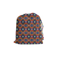 Artwork By Patrick-colorful-47 1 Drawstring Pouches (medium)  by ArtworkByPatrick