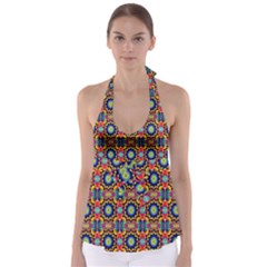 Artwork By Patrick-colorful-47 1 Babydoll Tankini Top by ArtworkByPatrick