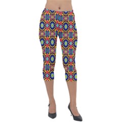 Artwork By Patrick-colorful-47 1 Lightweight Velour Capri Leggings 