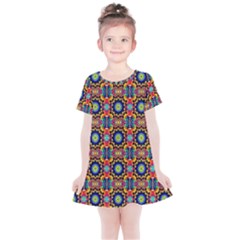 Artwork By Patrick-colorful-47 1 Kids  Simple Cotton Dress