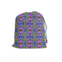 Artwork By Patrick-colorful-48 Drawstring Pouches (large)  by ArtworkByPatrick