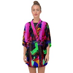 Global Warming 1 Half Sleeve Chiffon Kimono