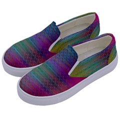 Colorful Sheet Kids  Canvas Slip Ons by LoolyElzayat