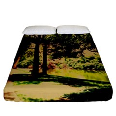 Hot Day In Dallas 25 Fitted Sheet (california King Size) by bestdesignintheworld