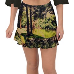 Hot Day In Dallas 25 Fishtail Mini Chiffon Skirt