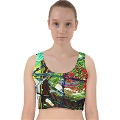 Depression 5 Velvet Racer Back Crop Top