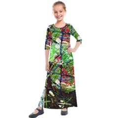 Depression 5 Kids  Quarter Sleeve Maxi Dress