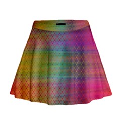 Colorful Sheet Mini Flare Skirt by LoolyElzayat