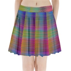 Colorful Sheet Pleated Mini Skirt by LoolyElzayat