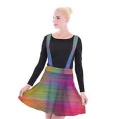 Colorful Sheet Suspender Skater Skirt by LoolyElzayat