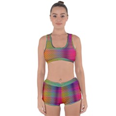 Colorful Sheet Racerback Boyleg Bikini Set by LoolyElzayat