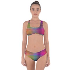 Colorful Sheet Criss Cross Bikini Set by LoolyElzayat