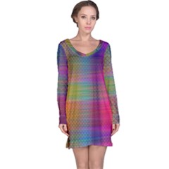 Colorful Sheet Long Sleeve Nightdress by LoolyElzayat