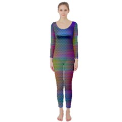 Colorful Sheet Long Sleeve Catsuit by LoolyElzayat