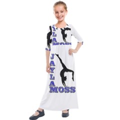 Jay3new Copy Kids  Quarter Sleeve Maxi Dress