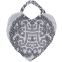 Chinese Traditional Pattern Giant Heart Shaped Tote View2