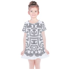 Chinese Traditional Pattern Kids  Simple Cotton Dress