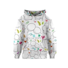 Set Chalk Out Chitchat Scribble Kids  Pullover Hoodie by Nexatart