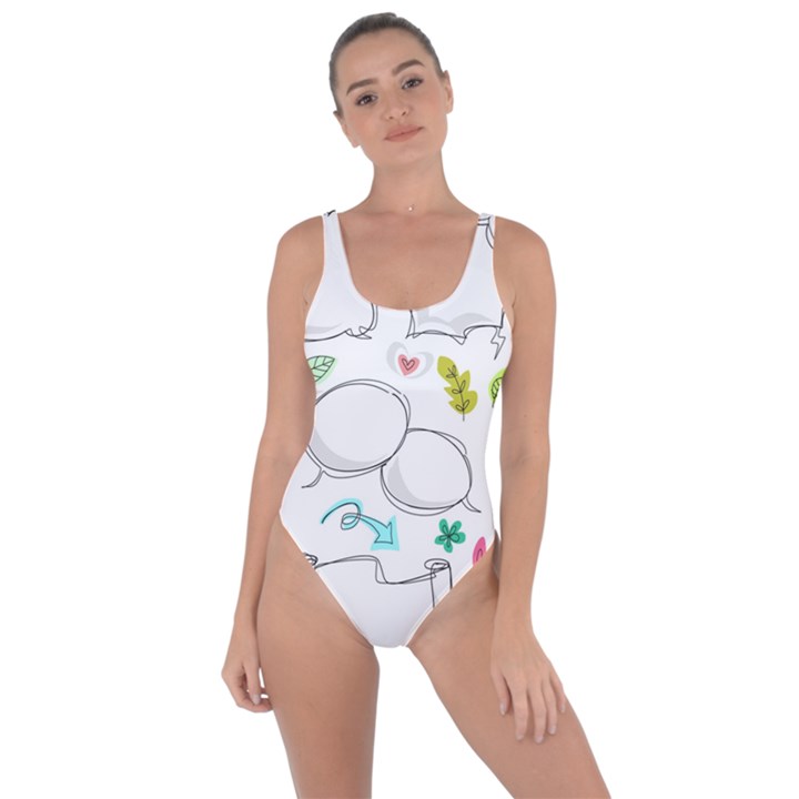 Set Chalk Out Chitchat Scribble Bring Sexy Back Swimsuit