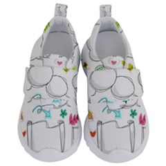 Set Chalk Out Chitchat Scribble Velcro Strap Shoes by Nexatart