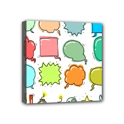 Set Collection Balloon Image Mini Canvas 4  X 4  by Nexatart