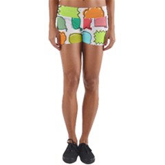 Set Collection Balloon Image Yoga Shorts by Nexatart