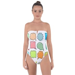 Set Collection Balloon Image Tie Back One Piece Swimsuit by Nexatart