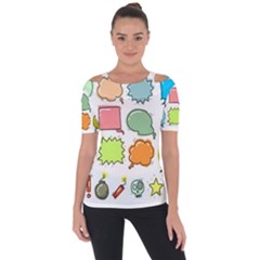 Set Collection Balloon Image Short Sleeve Top by Nexatart