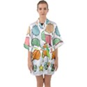 Set Collection Balloon Image Quarter Sleeve Kimono Robe View1