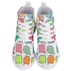 Set Collection Balloon Image Women s Lightweight High Top Sneakers by Nexatart