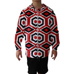 Motif Batik Design Decorative Hooded Windbreaker (kids) by Nexatart