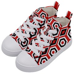 Motif Batik Design Decorative Kid s Mid-top Canvas Sneakers