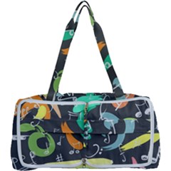 Repetition Seamless Child Sketch Multi Function Bag	