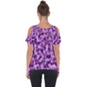 Purple Abstract Cut Out Side Drop Tee View2