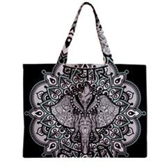 Ornate Hindu Elephant  Zipper Mini Tote Bag by Valentinaart