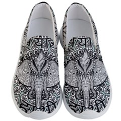 Ornate Hindu Elephant  Men s Lightweight Slip Ons