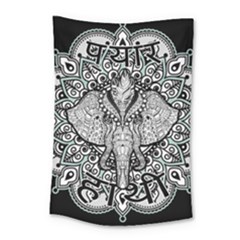 Ornate Hindu Elephant  Small Tapestry by Valentinaart