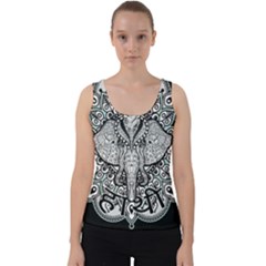 Ornate Hindu Elephant  Velvet Tank Top by Valentinaart