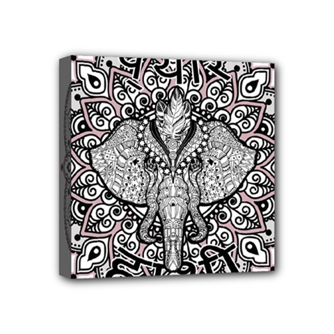 Ornate Hindu Elephant  Mini Canvas 4  X 4  by Valentinaart