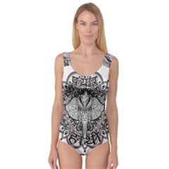 Ornate Hindu Elephant  Princess Tank Leotard  by Valentinaart