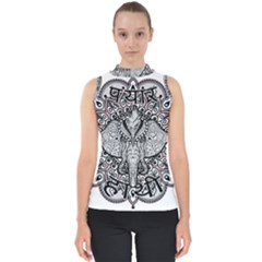 Ornate Hindu Elephant  Shell Top by Valentinaart