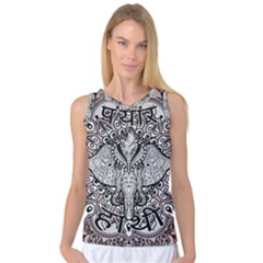 Ornate Hindu Elephant  Women s Basketball Tank Top by Valentinaart