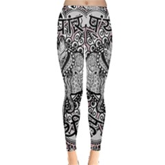 Ornate Hindu Elephant  Inside Out Leggings