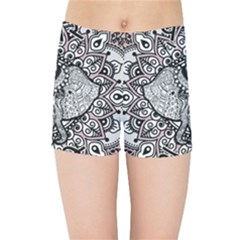 Ornate Hindu Elephant  Kids Sports Shorts by Valentinaart