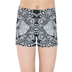 Ornate Hindu Elephant  Kids Sports Shorts by Valentinaart