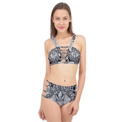 Ornate Hindu Elephant  Cage Up Bikini Set